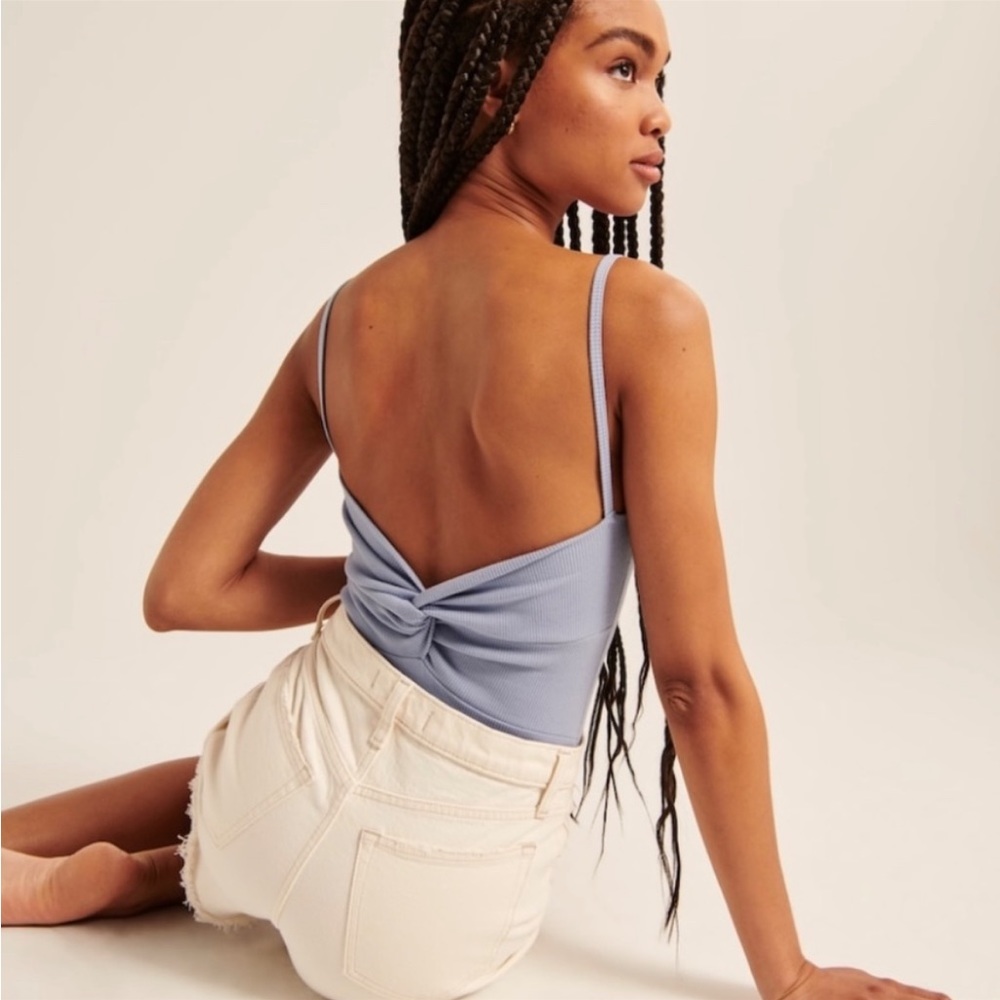 Abercrombie Ribbed Open Back Bodysuit